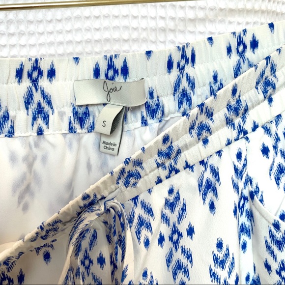 Joie | Dilys Printed Cropped Silk Trousers Joggers - Picture 5 of 7